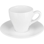 Пара кофейная «Кунстверк»; фарфор; 70мл; D=65/120мм; белый