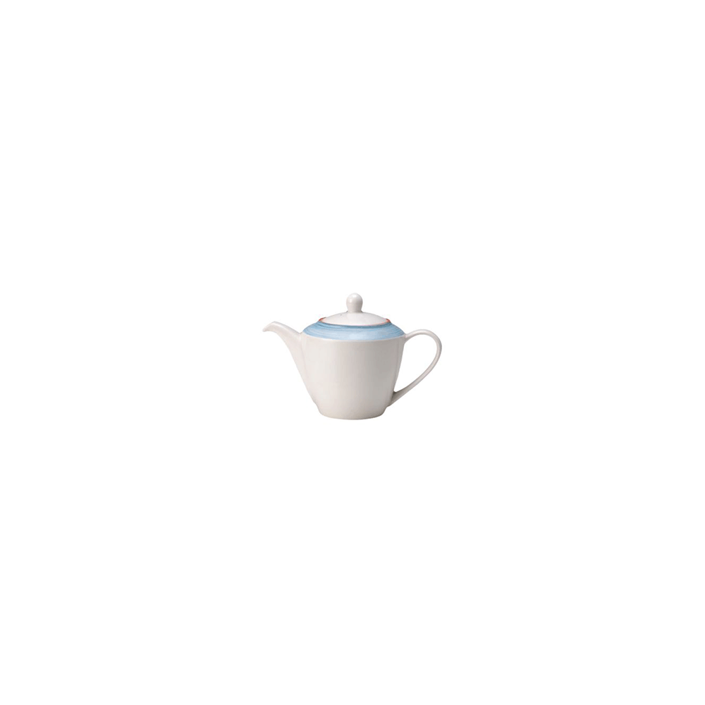 Чайник «Рио Блю»; фарфор; 0, 6л; белый, синий