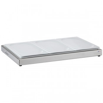 Станция для охлаждения GN 1/3+3 тарелки; сталь нерж., фарфор; H=60, L=550, B=345мм