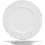 Тарелка мелкая «Фестон»; керамика; D=280, H=25мм; белый