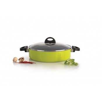 Сотейник с двумя ручками 26см 3,2л (лаймовый) Eclipse