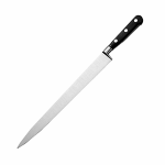 Нож для тонкой нарезки; L=30см; черный, металлич.