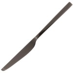 Нож столовый «Линеа кью»; сталь нерж.; L=23, 9см; черный