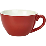 Чашка чайная «Роял»; фарфор; 340мл; красный