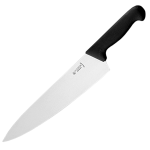 Нож поварской «Шефс»; сталь нерж., пластик; L=26см; красный