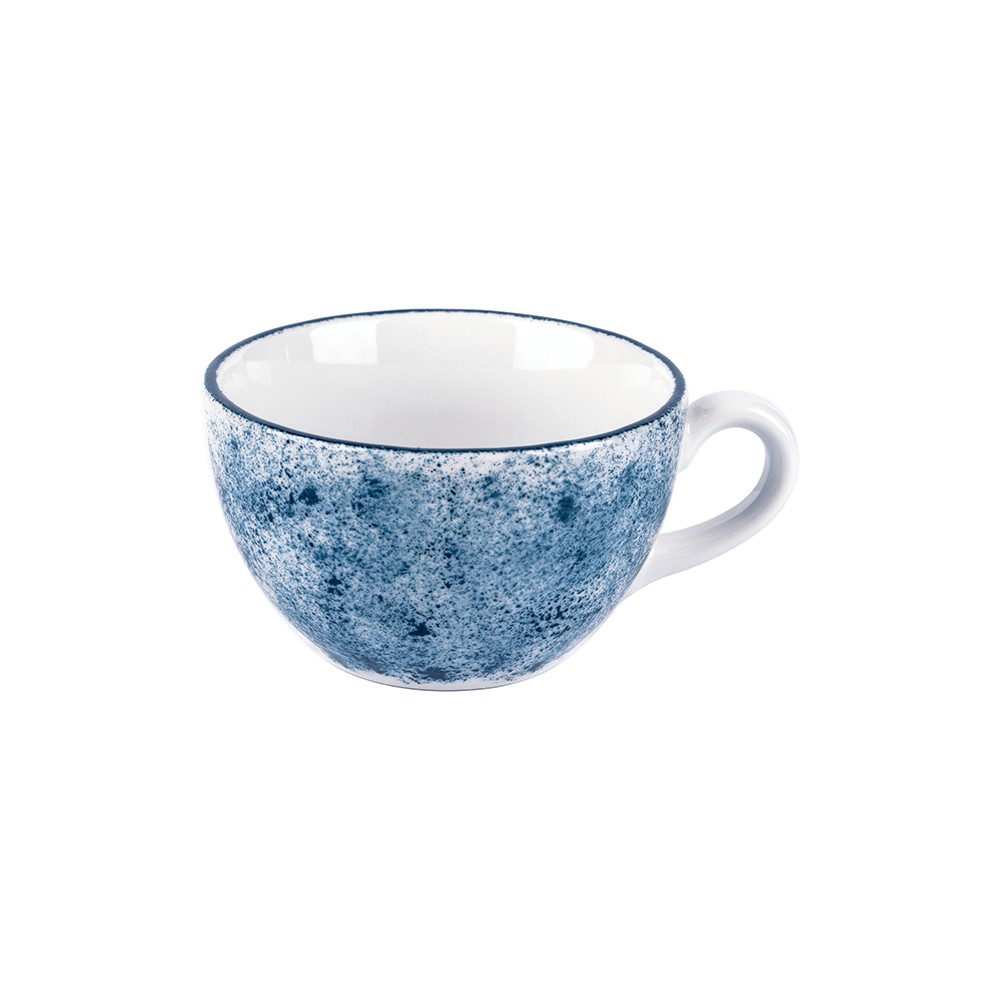 Чашка чайная «Аида»; фарфор; 280мл; белый, синий