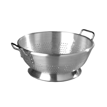 Дуршлаг с двумя ручк.; алюмин.; 10л; D=38см; металлич.