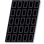 Форма кондитерская «Прямоугольник»; силикон; H=25, L=590/92, B=385мм; черный