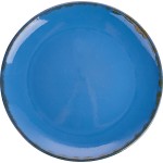 Тарелка мелкая «Синий крафт»; керамика; D=220, H=23мм; голуб.