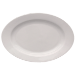 Блюдо овальное «Кашуб-хел»; фарфор; H=3, L=33, B=23см; белый