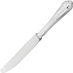 Нож столовый «Лурье»; мельхиор, посеребрен.; L=25, 3см