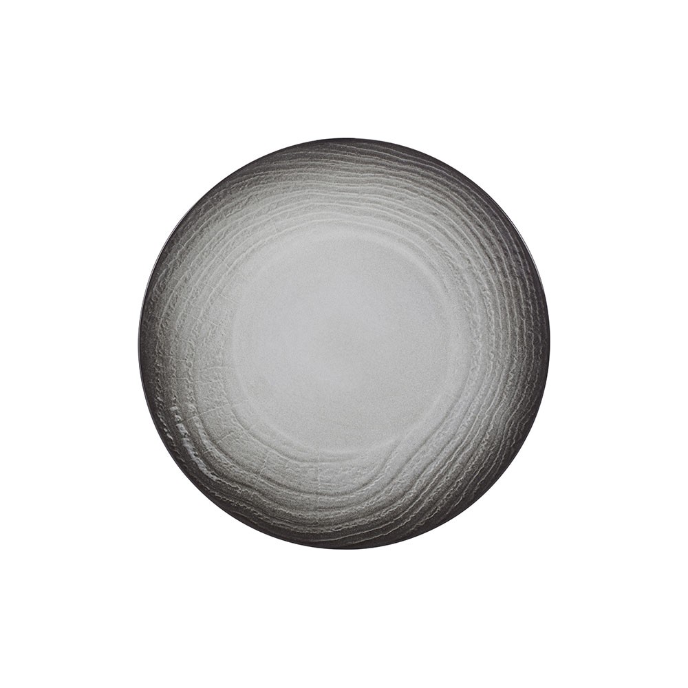 Тарелка «Свелл»; керамика; D=283, H=34мм; черный