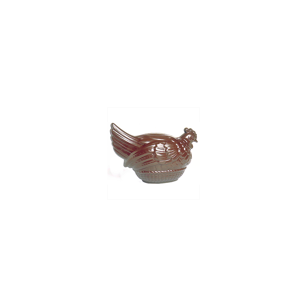 Форма для шоколада «Курица на корзине»; поликарбонат