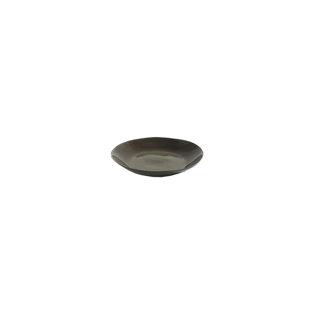 Блюдо глубокое «Пьюр»; керамика; D=32, H=5см; серый