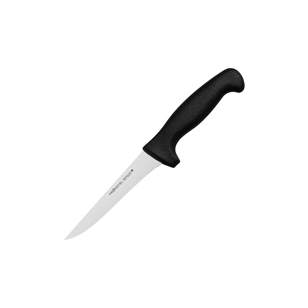 Нож для обвалки мяса «Проотель»; сталь нерж., пластик; L=285/145, B=20мм; металлич.