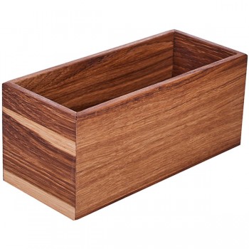 Ящик для кондиментов; дуб; H=10, L=23, B=10см; коричнев.