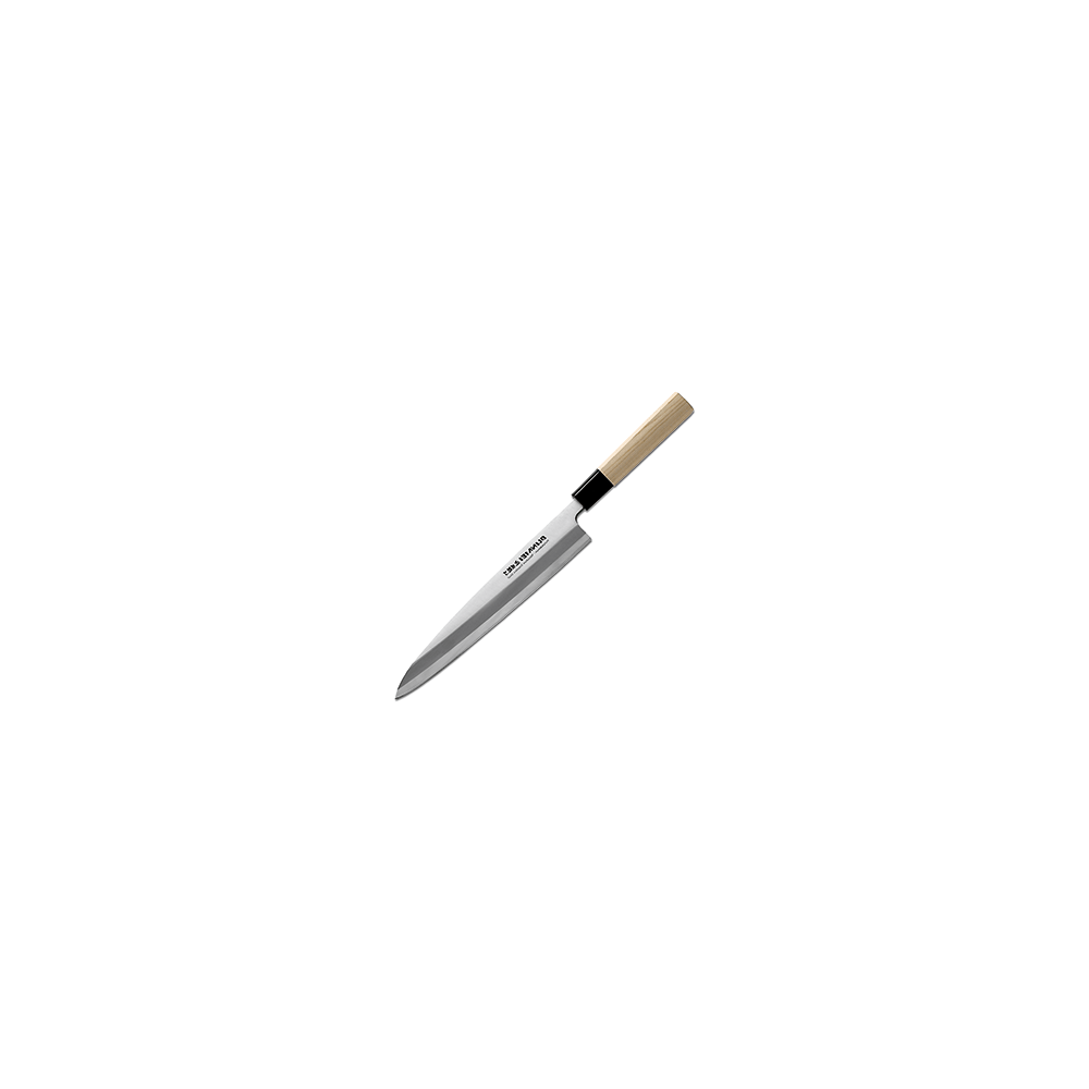 Нож «Ороши»; сталь нерж., дерево; L=24см; бежев., металлич.