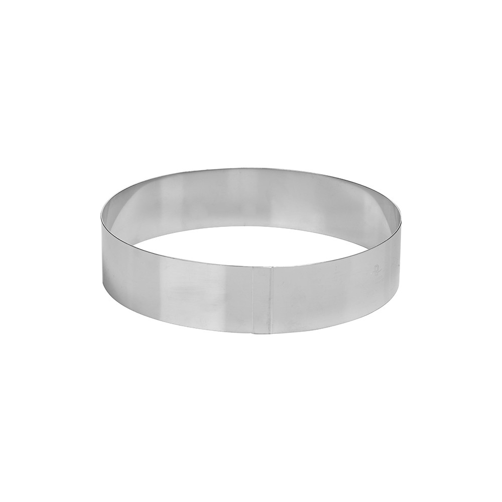 Кольцо кондитерское; сталь нерж.; D=200, H=45мм; металлич.
