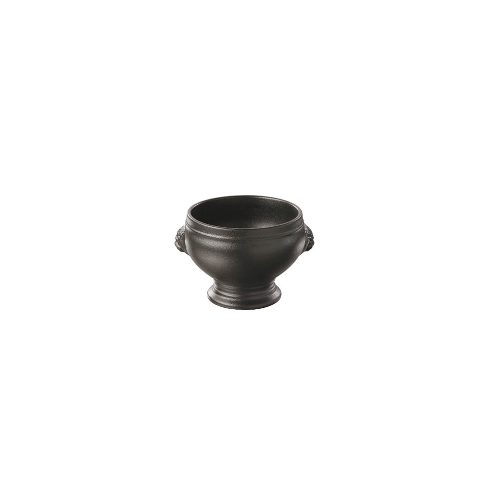 Чашка бульонная «Лион»; фарфор; 350мл; D=115, H=88мм; черный