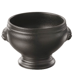 Чашка бульонная «Лион»; фарфор; 350мл; D=115, H=88мм; черный