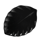 Блюдо-лист «Кунстверк»; фарфор; H=24, L=310, B=224мм; черный