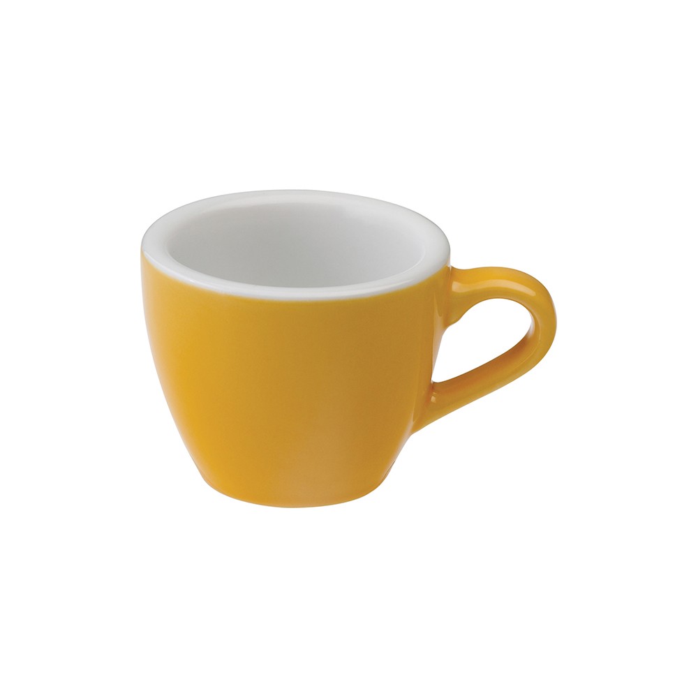 Чашка кофейная «Эгг»; фарфор; 80мл; желт.