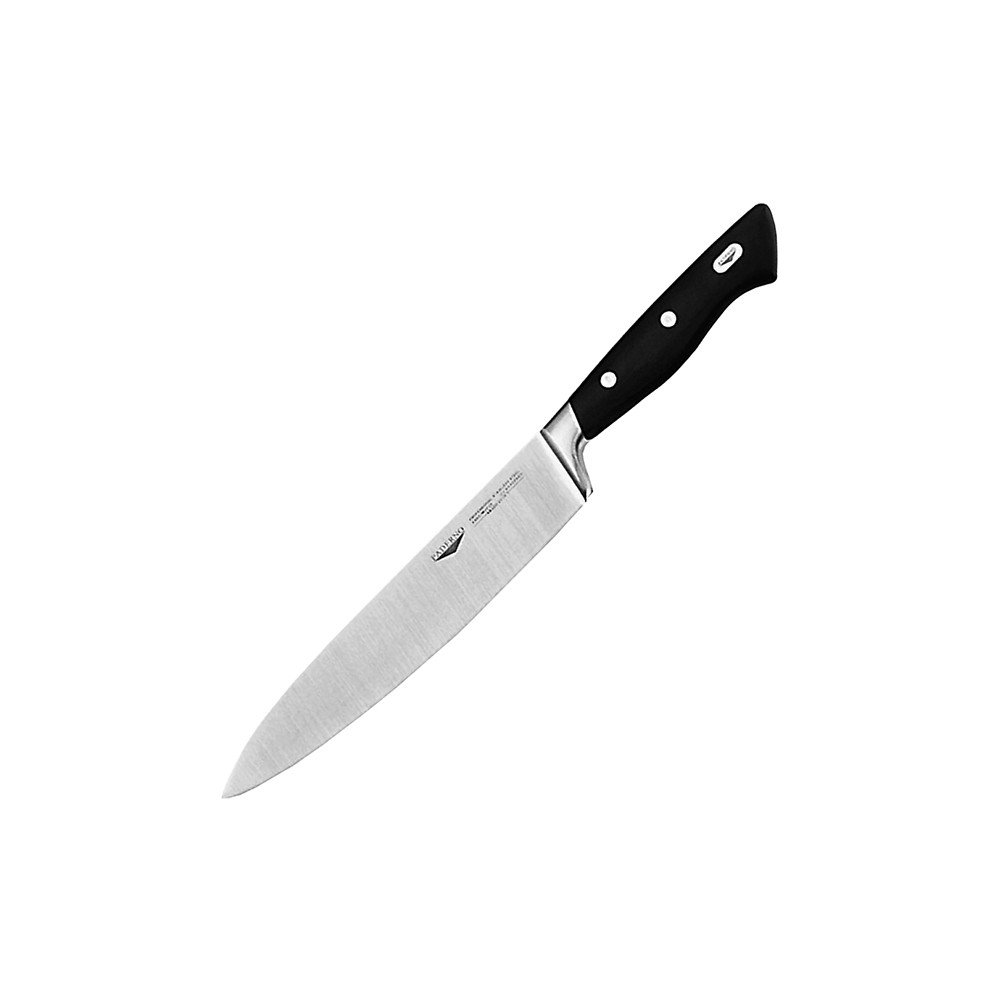 Нож поварской; сталь; L=20см; черный, металлич.