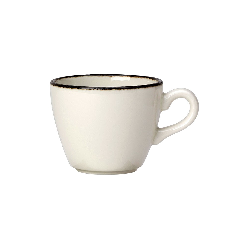 Чашка кофейная «Чакоул Дэппл»; фарфор; 85мл; белый, черный