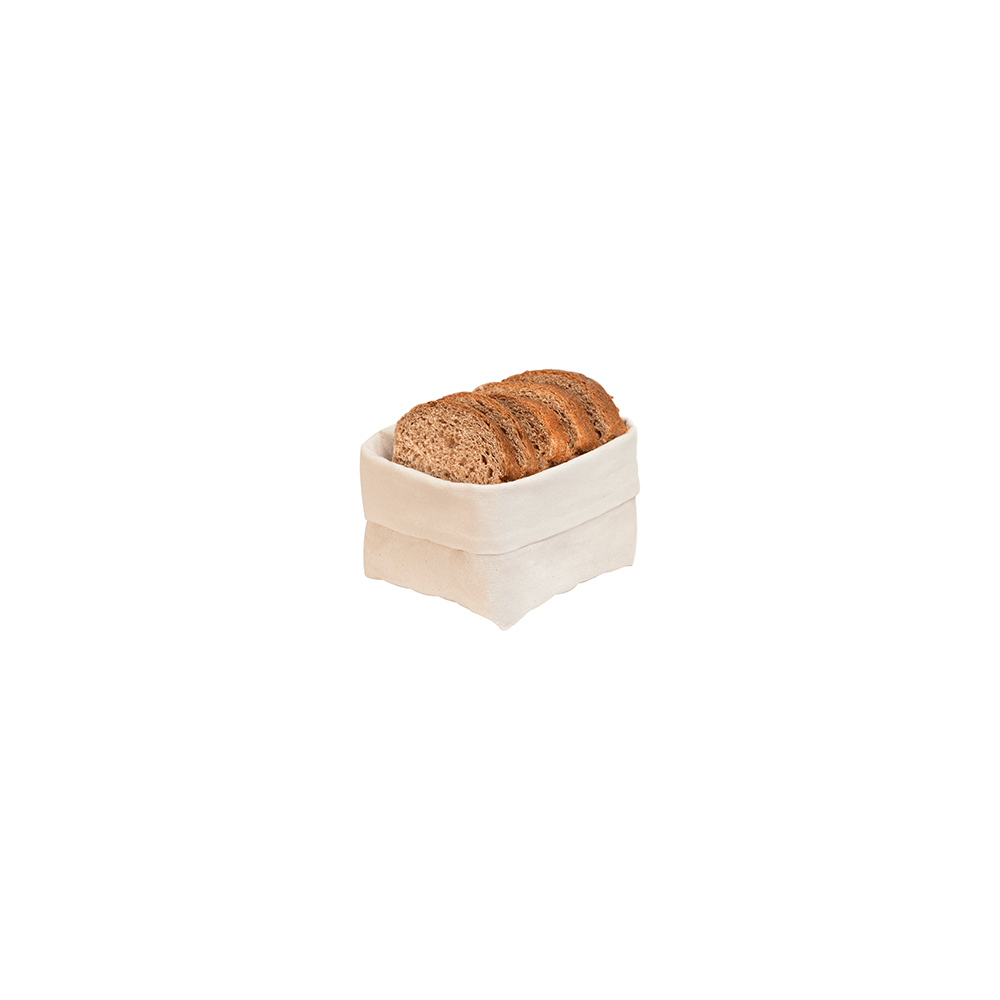 Корзина для хлеба; хлопок; H=90, L=125, B=125мм; бежев.