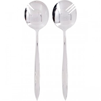 Ложка+вилка для салата «Соната»; сталь нерж.; металлич.
