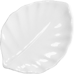 Блюдо-лист «Кунстверк»; фарфор; H=19, L=150, B=110мм; белый
