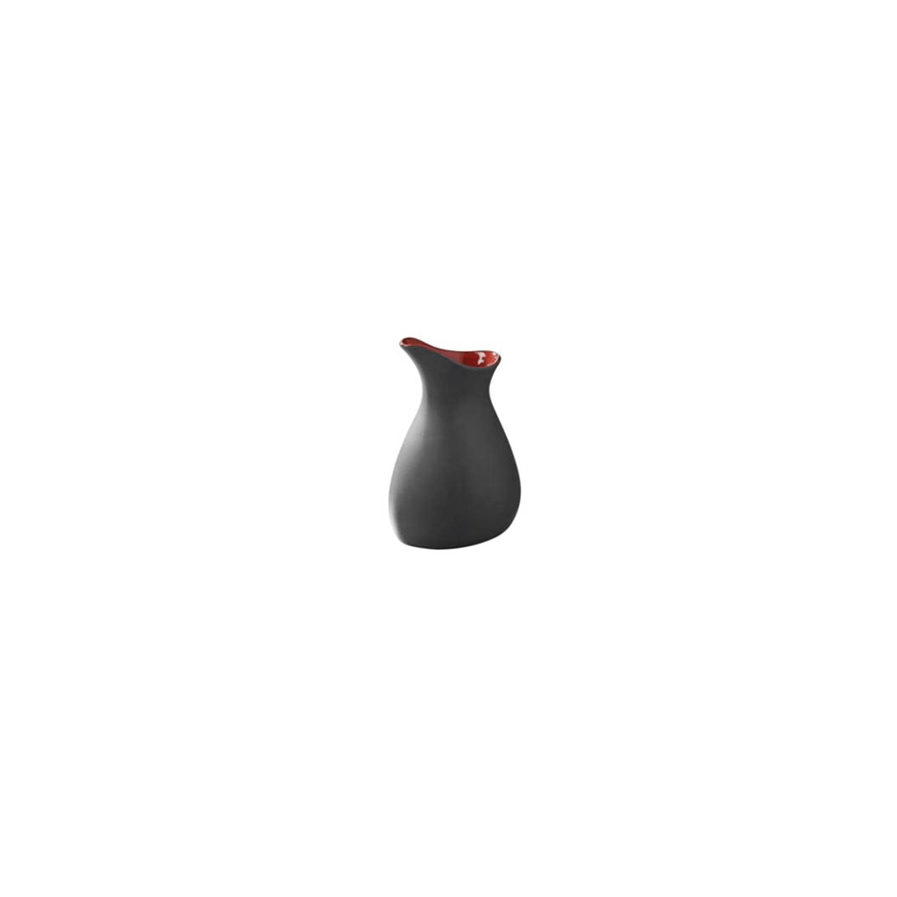 Молочник; фарфор; 0, 5л; H=16, 2, L=11, B=10см; черный, красный