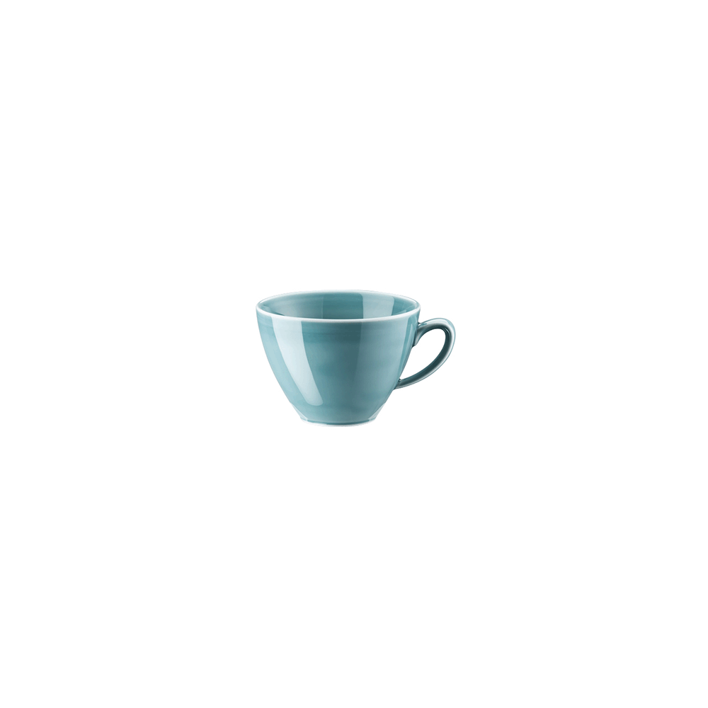 Чашка чайная «Меш Аква»; фарфор; голуб.