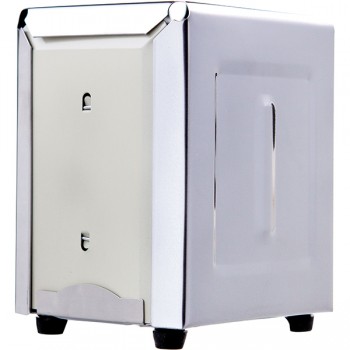 Диспенсер для салфеток; сталь нерж.; H=125, L=110, B=85мм; металлич.