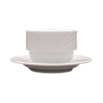 Чашка бульонная «Аркадия»; фарфор; 220мл; D=90, H=60, L=145мм; белый