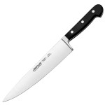 Нож поварской «Класика»; сталь нерж., полиоксиметилен; L=363/230, B=45мм; черный, металлич.