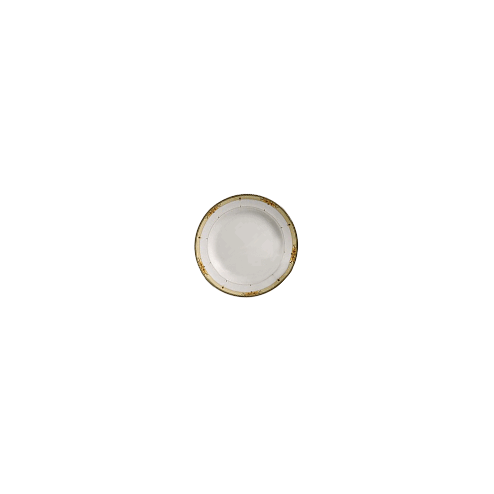 Тарелка мелкая «Флоренция»; фарфор; D=27, H=2см; белый, желт.
