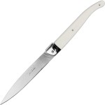 Нож для стейка; сталь нерж., пластик; L=110/225, B=15мм; слон.кость