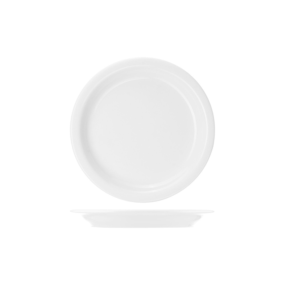 Тарелка пирожковая «Америка»; фарфор; D=165, H=18мм; белый
