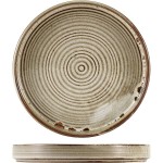 Тарелка для презентаций «Терра Грей»; фарфор; D=210, H=21мм; серый