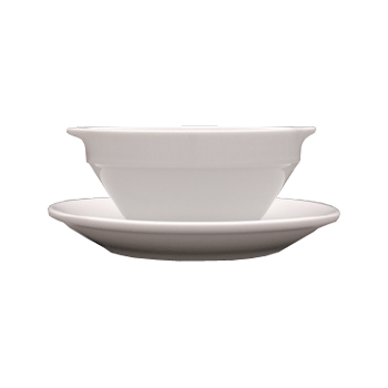 Чашка бульонная «Кашуб-хел»; фарфор; 300мл; D=115, H=60, B=140мм; белый