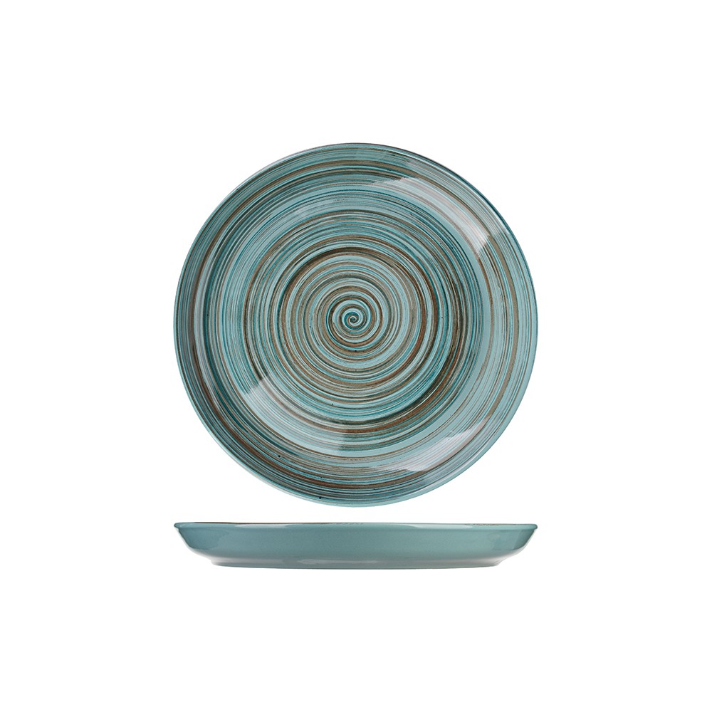 Тарелка мелкая «Скандинавия»; керамика; D=260, H=25мм; голуб.