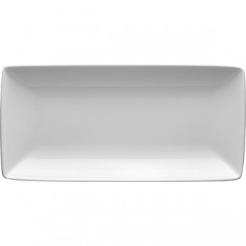 Блюдо прямоугольное «Тэйст»; фарфор; L=29, B=14см; белый