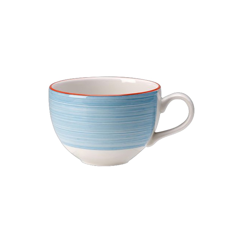 Чашка чайная «Рио Блю»; фарфор; 340мл; D=10, H=7см; белый, синий