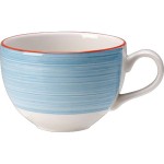 Чашка чайная «Рио Блю»; фарфор; 340мл; D=10, H=7см; белый, синий
