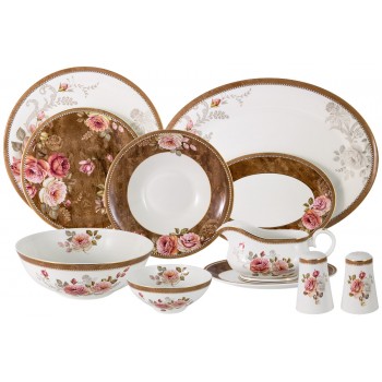 Обеденный сервиз Английская роза  6 персон, 27 предметов