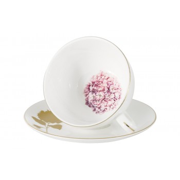 Чашка с блюдцем Гортензия, 0,25 л