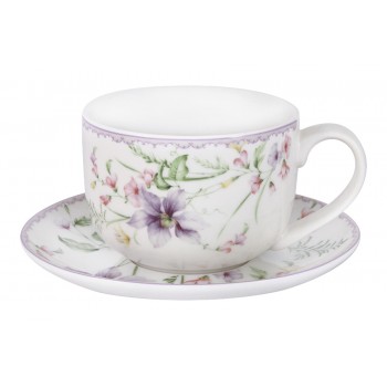 Чашка с блюдцем Селена, 0,4 л