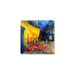 Тарелка квадратная Ночная терраса кафе (Ван Гог), 13х13 см
