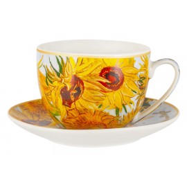 Чашка с блюдцем Подсолнухи (В. Ван Гог), 0,26 л